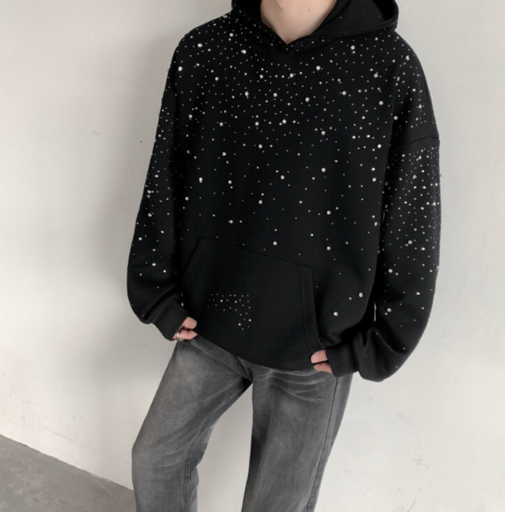 【GR55】Rhinestone Gem Hoodie