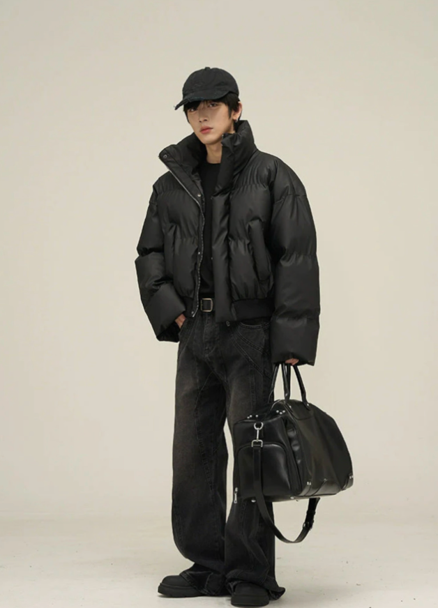【GR41】Oversize Short Puffer Jacket