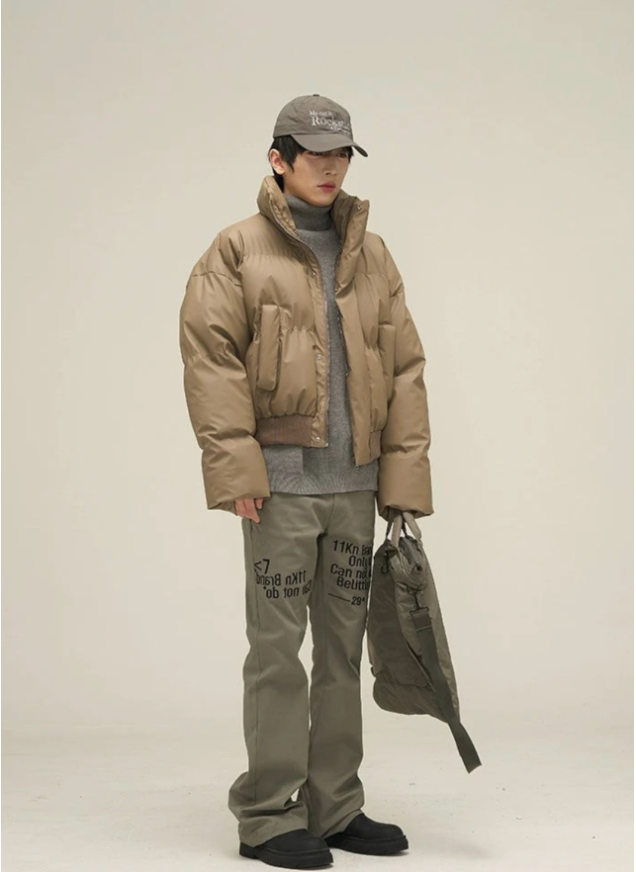 【GR41】Oversize Short Puffer Jacket