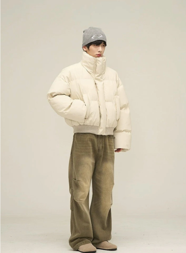 【GR41】Oversize Short Puffer Jacket