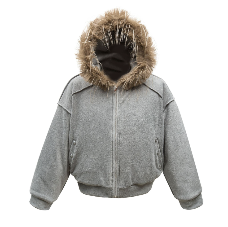 【GR35】Fur Collar Sherpa-Lining Padded Jacket