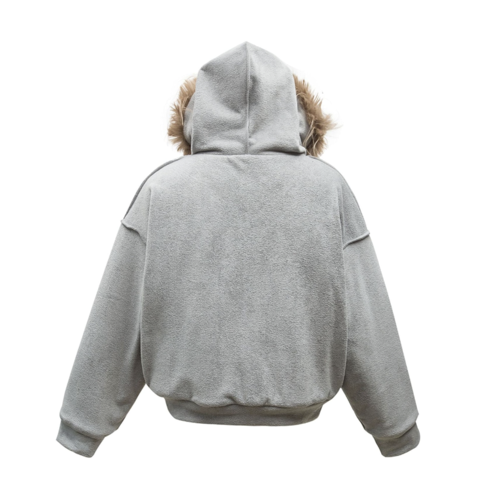 【GR35】Fur Collar Sherpa-Lining Padded Jacket