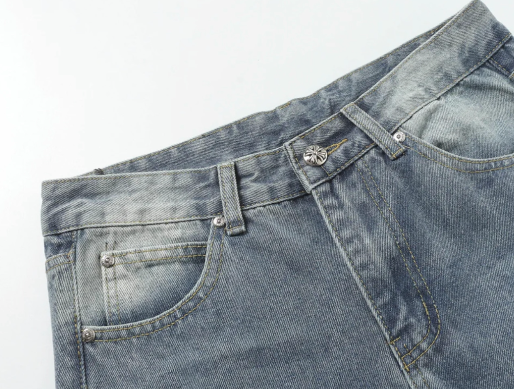 【GR47】Cross Straight Denim