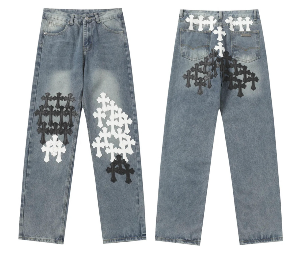 【GR47】Cross Straight Denim