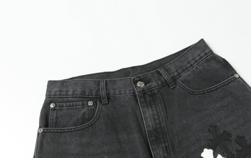 【GR51】Cross Denim Black
