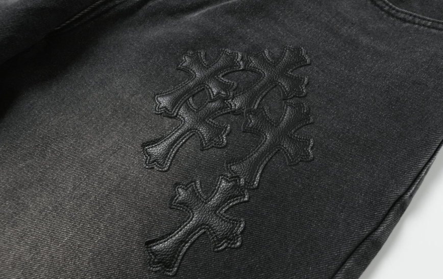 【GR51】Cross Denim Black