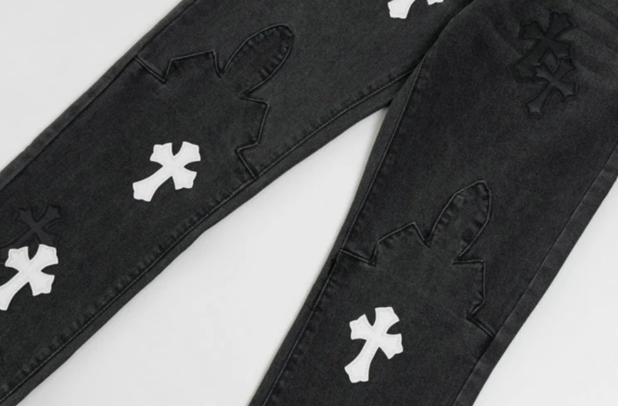 【GR51】Cross Denim Black