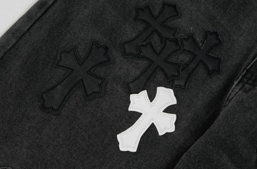 【GR51】Cross Denim Black