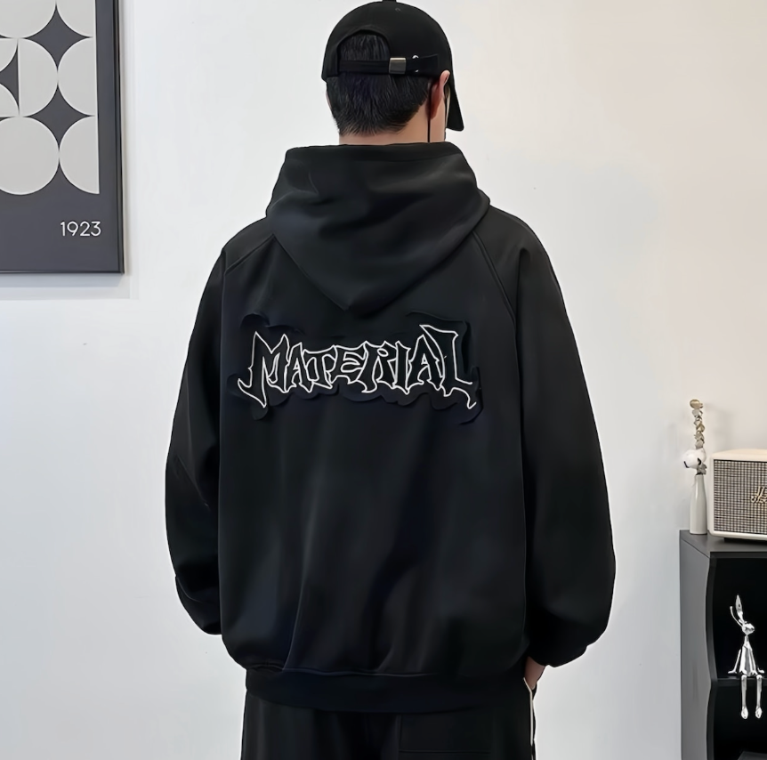 【GR46】Unisex Material Dirt Hoodie