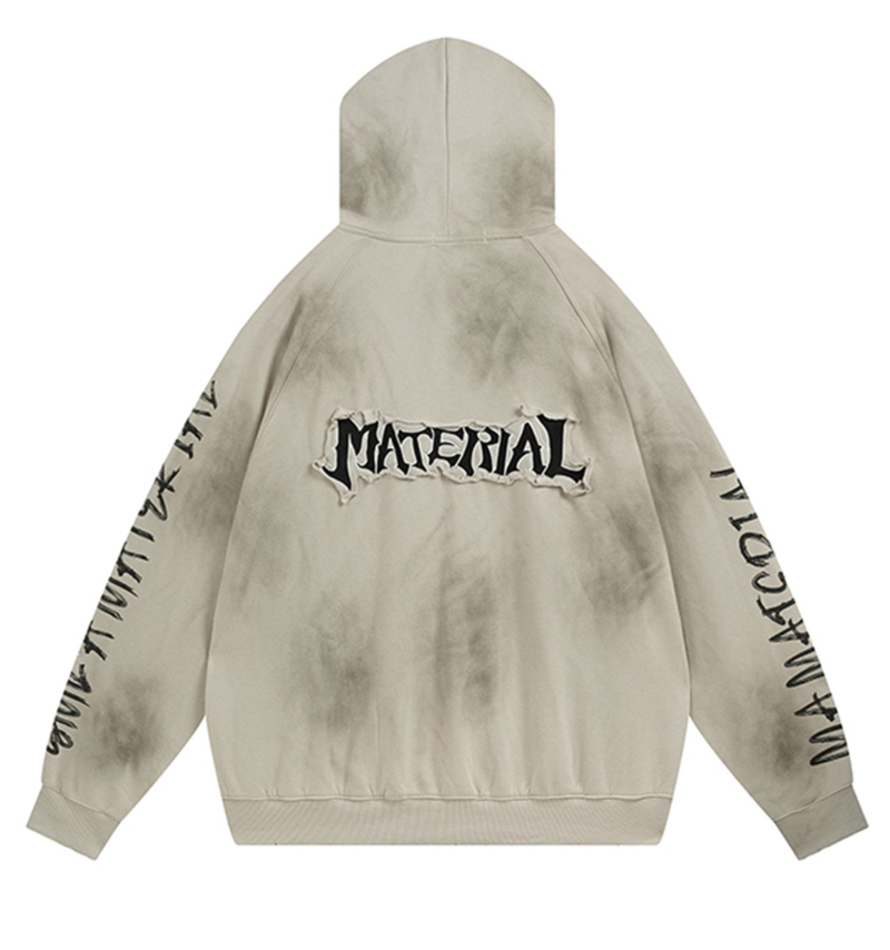 【GR46】Unisex Material Dirt Hoodie