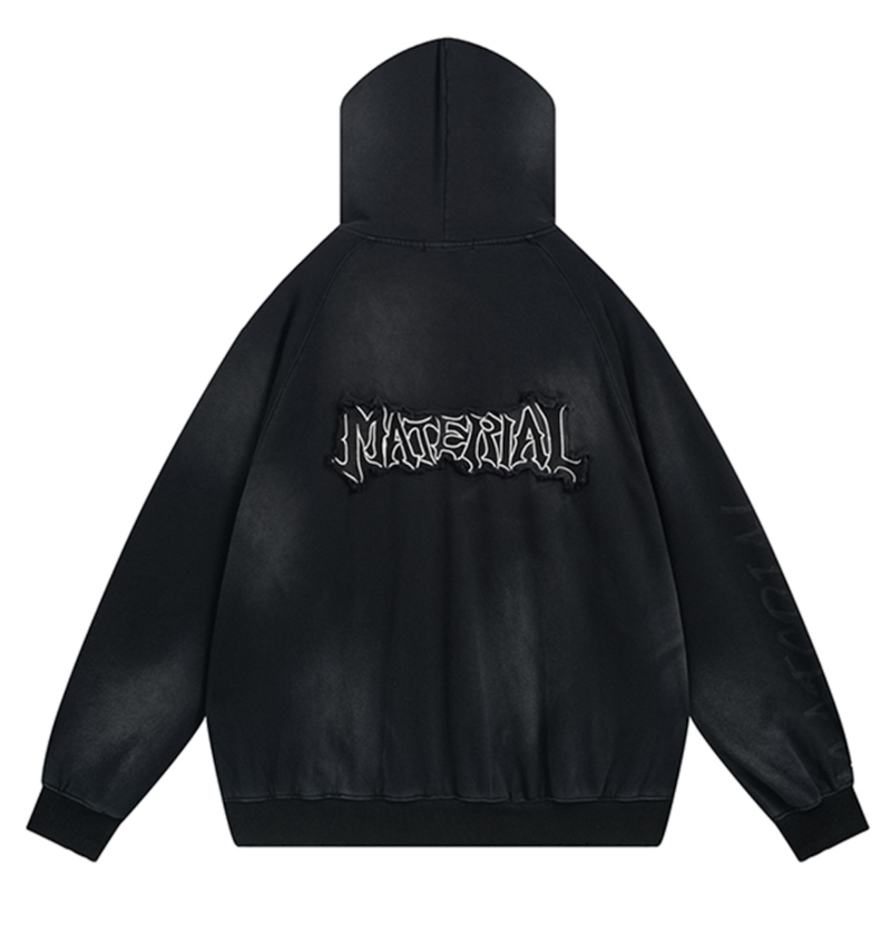 【GR46】Unisex Material Dirt Hoodie