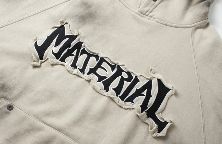 【GR46】Unisex Material Dirt Hoodie
