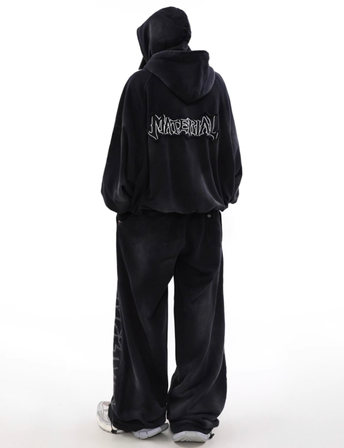 【GR47】Unisex Material Dirt Sweat Pants