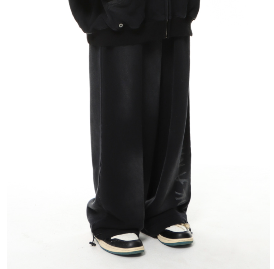 【GR47】Unisex Material Dirt Sweat Pants