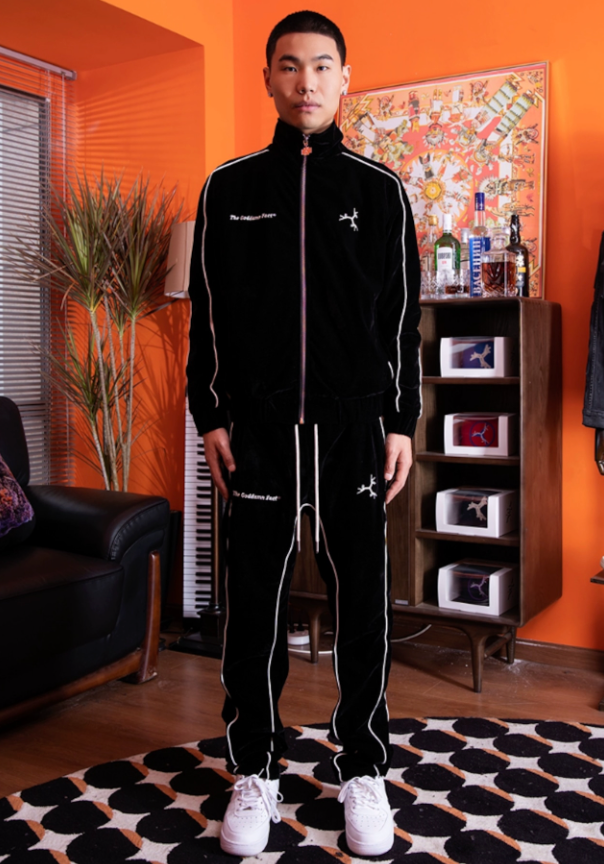 【GR20】Velvet Line Pants Black