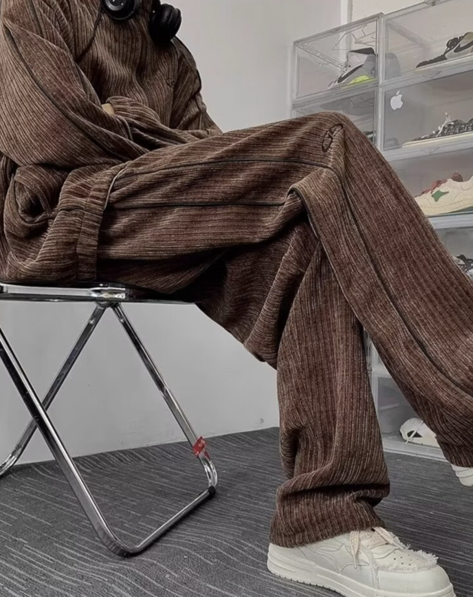 【GR12】Corduroy Track Pants