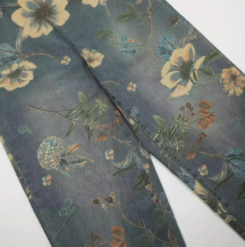 【GR53】Flower Denim