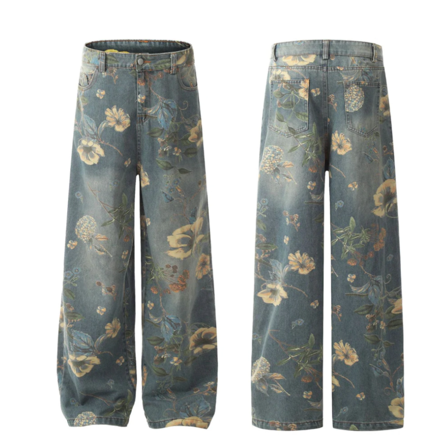 【GR53】Flower Denim