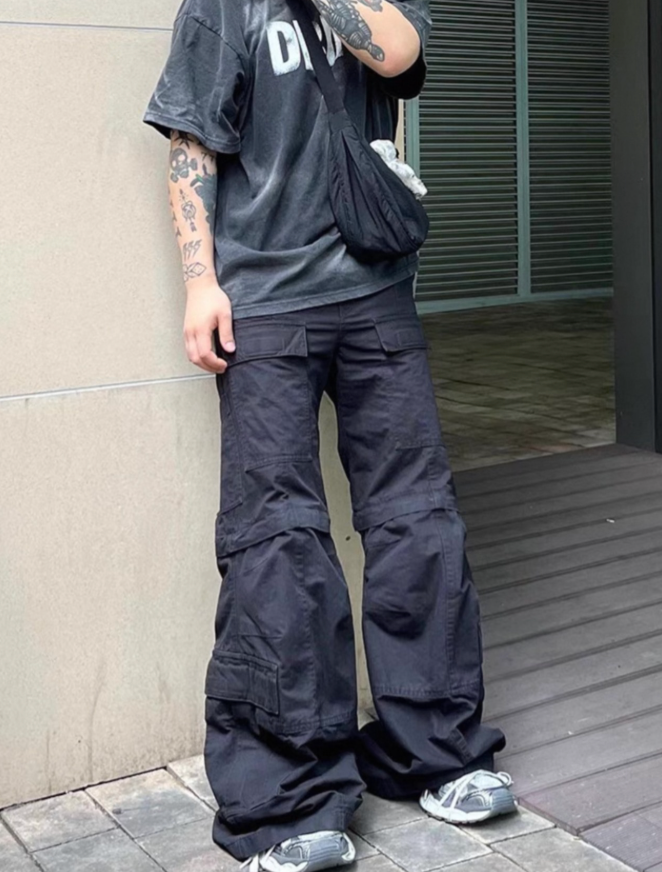 【GR08】2way Wide Pants