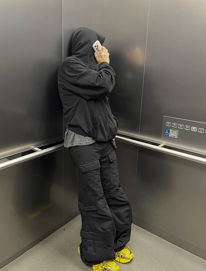 【GR08】2way Wide Pants