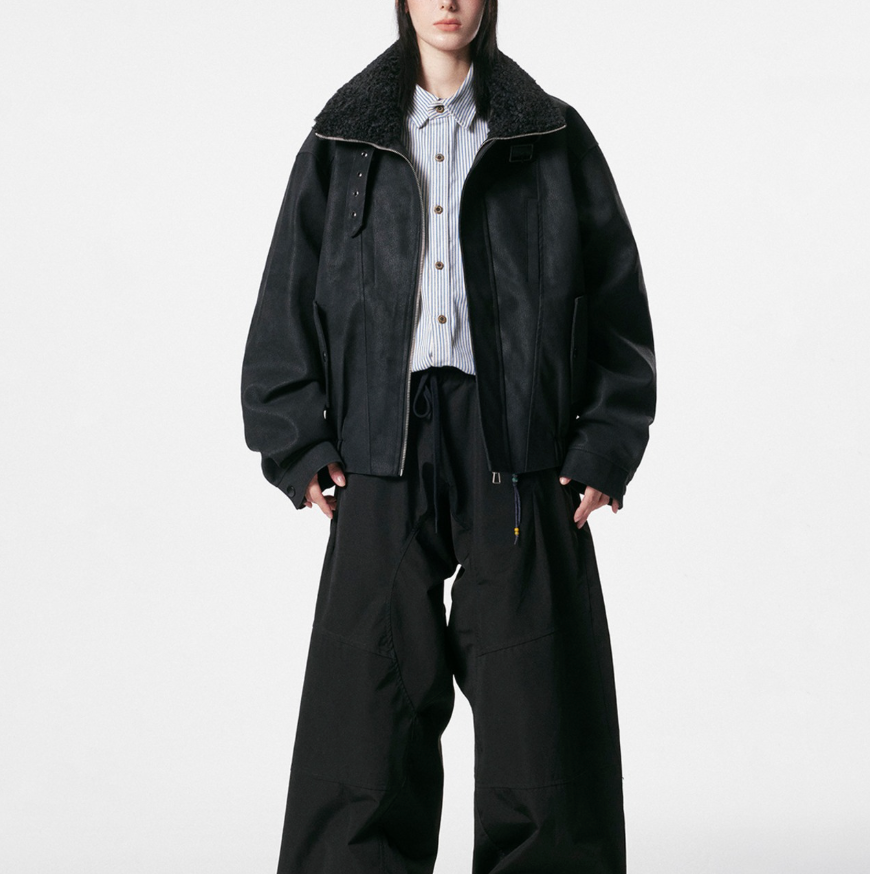 【GR56】Black Route Cozy Neck Jacket