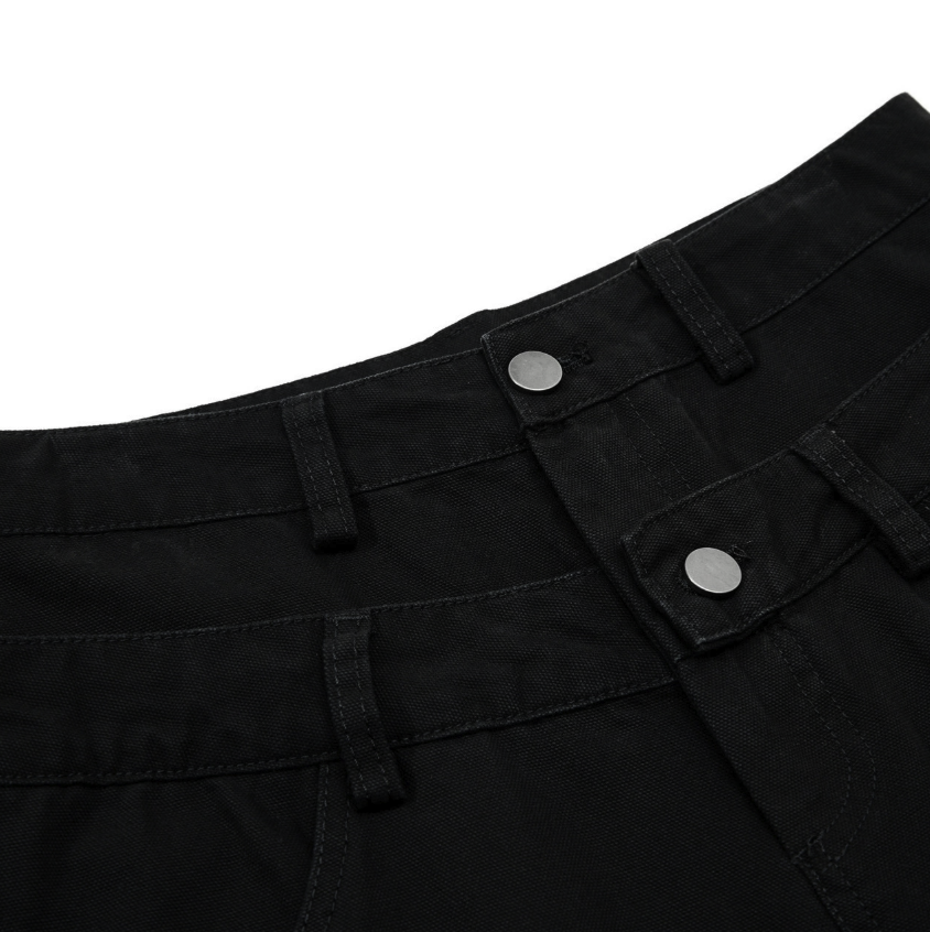 【GR87】Layered Damage Buggy Denim