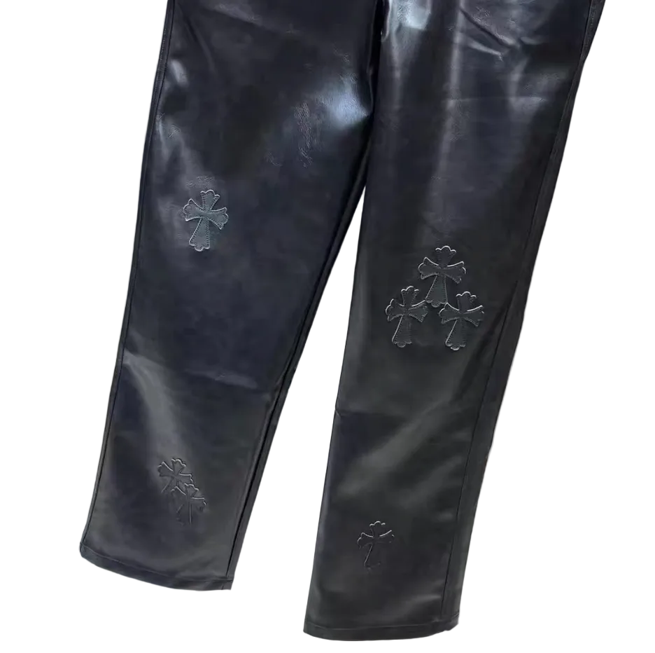 【GR84】 Black Cross Leather