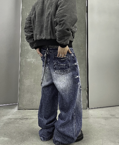 【GR82】Ravage Loose Denim Pants