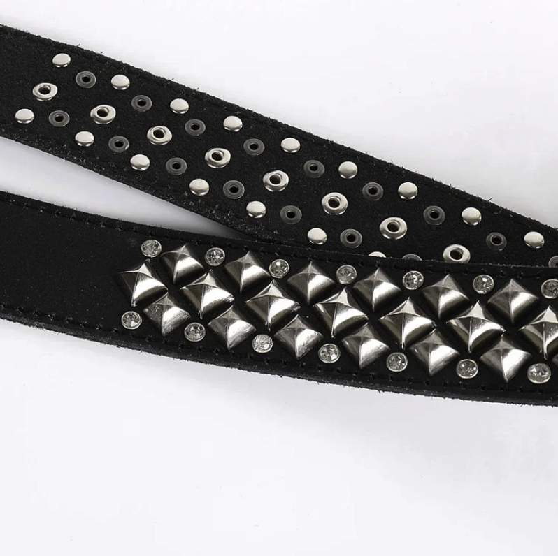 【GR89】Ornate Clover Rhinestone Belt
