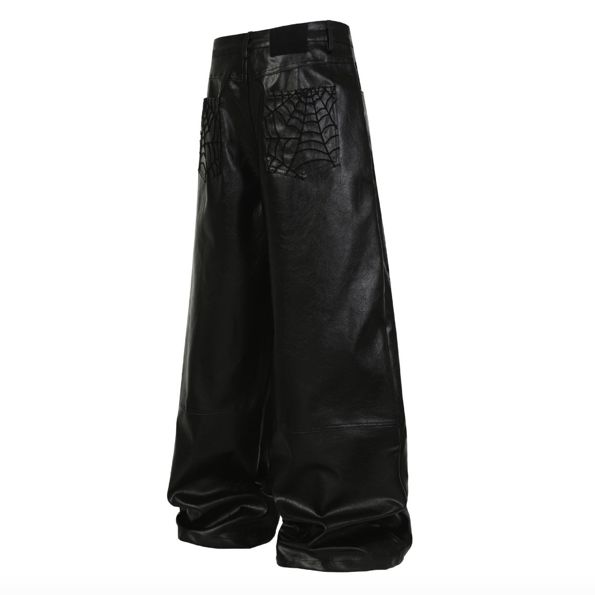 【GR95】Spider Web Leather Pants