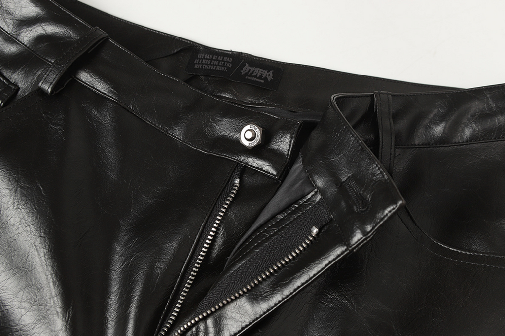 【GR95】Spider Web Leather Pants
