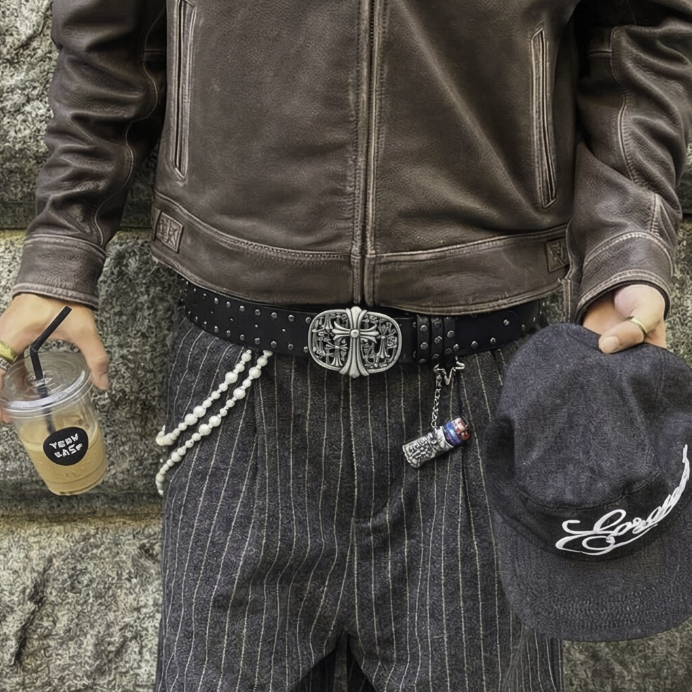 【GR103】Cathedral Stud Belt