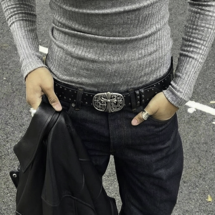 【GR103】Cathedral Stud Belt