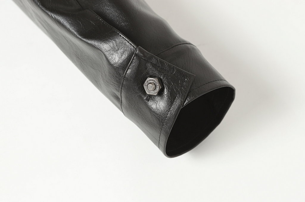 【GR94】Spider Web Leather Jacket