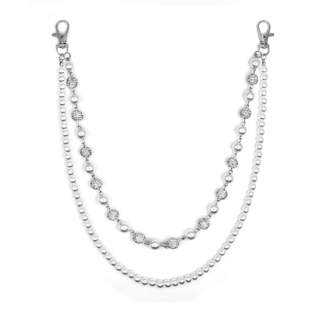 【GR102】Frostbound Pearl Chain