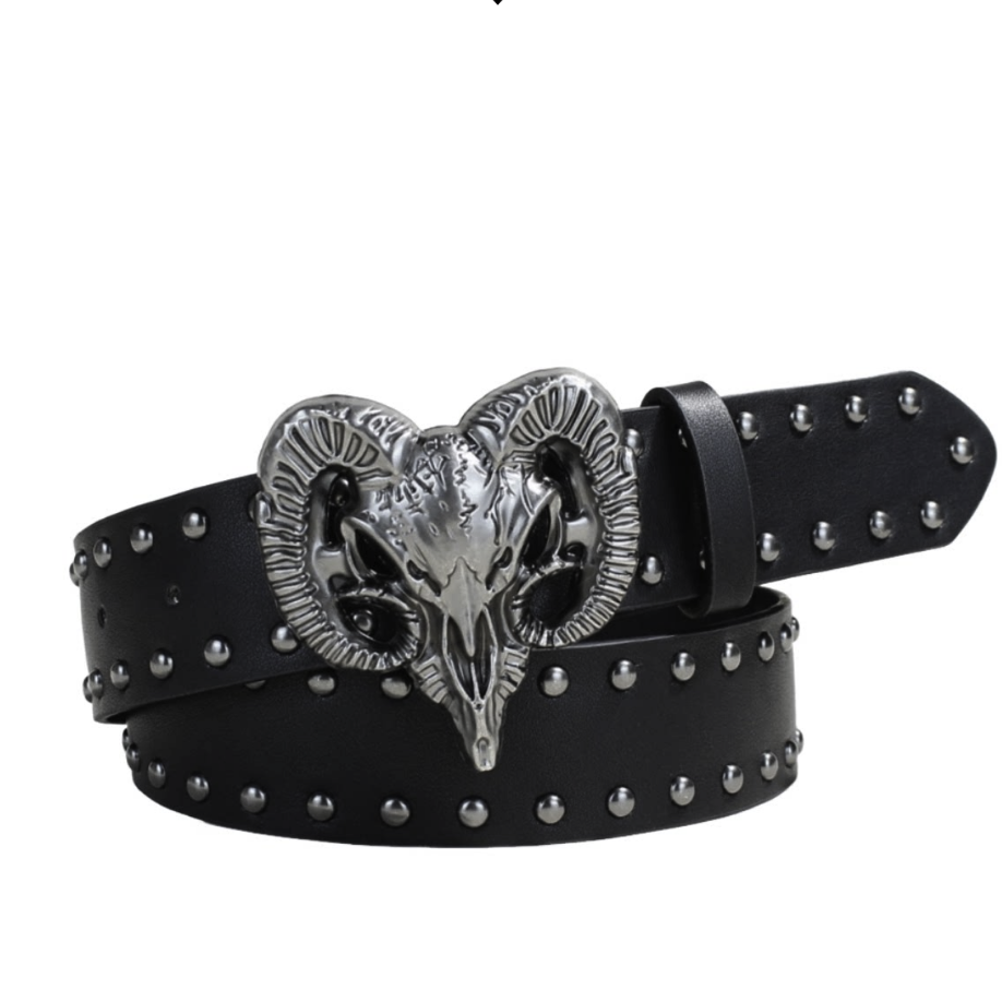 【GR105】Ritual Ram Stud Belt