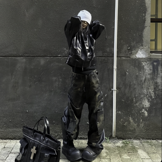【GR116】Wet Veil Hood Jacket