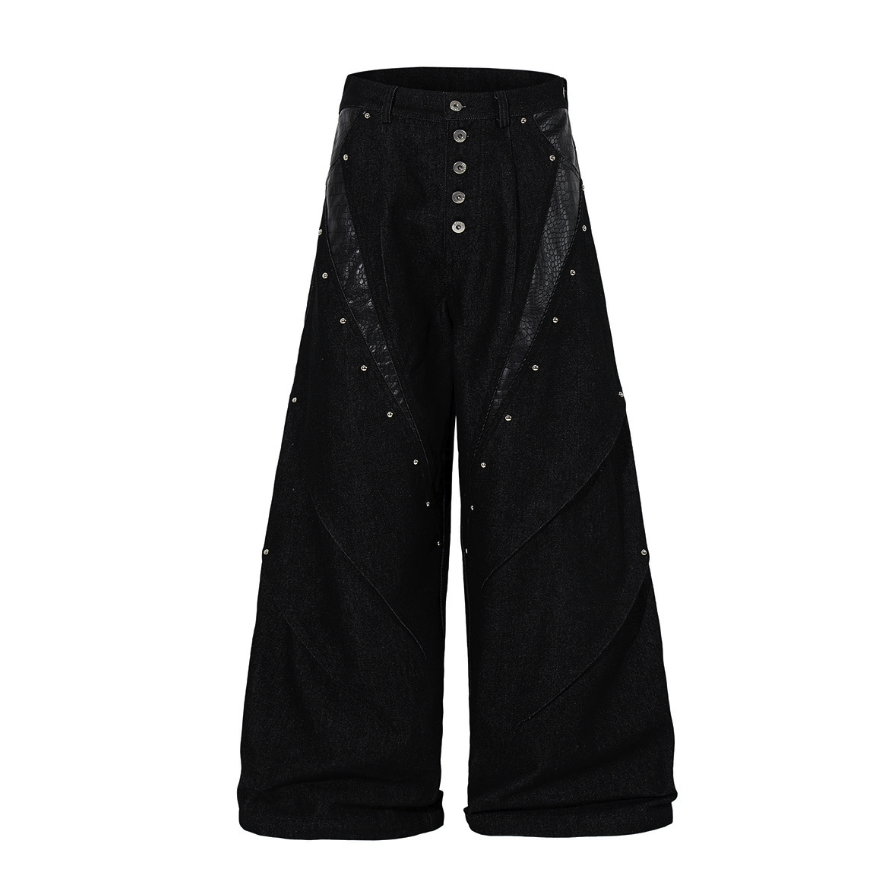 【GR115】Rivet Croc Buggy Denim