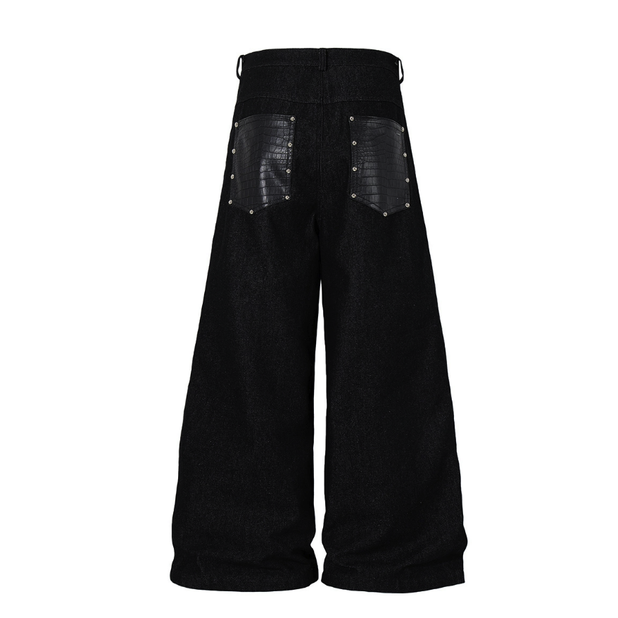 【GR115】Rivet Croc Buggy Denim