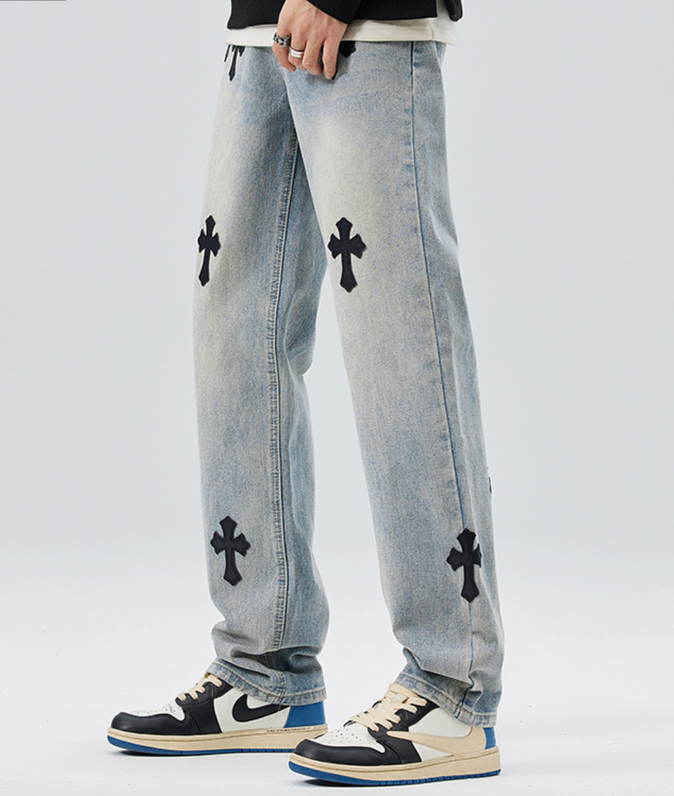【GR48】Cross Denim Blue