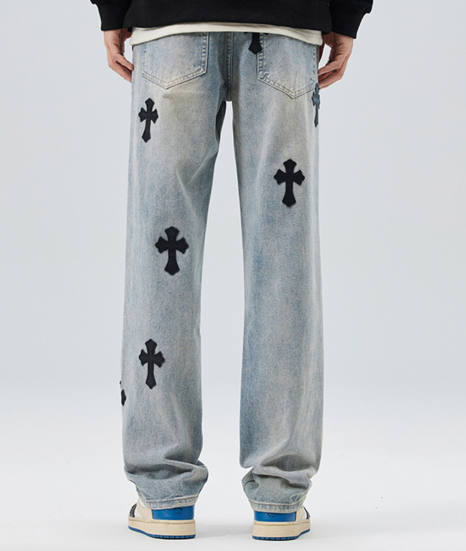 【GR48】Cross Denim Blue