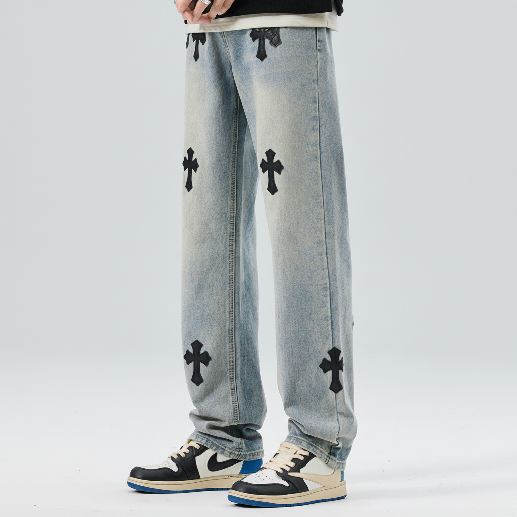 【GR48】Cross Denim Blue