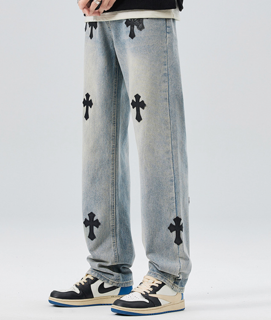 【GR48】Cross Denim Blue
