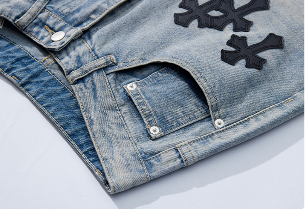 【GR48】Cross Denim Blue
