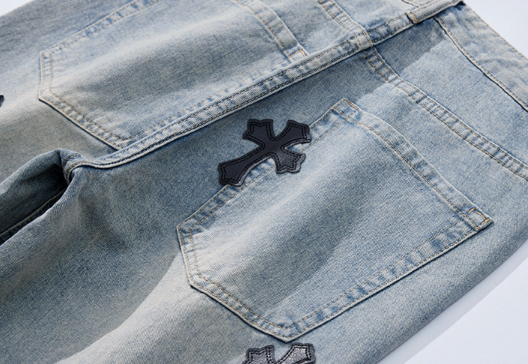 【GR48】Cross Denim Blue