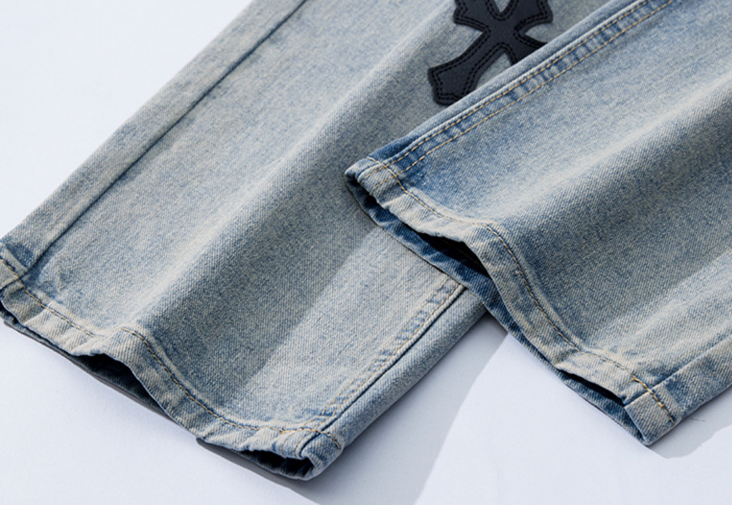 【GR48】Cross Denim Blue