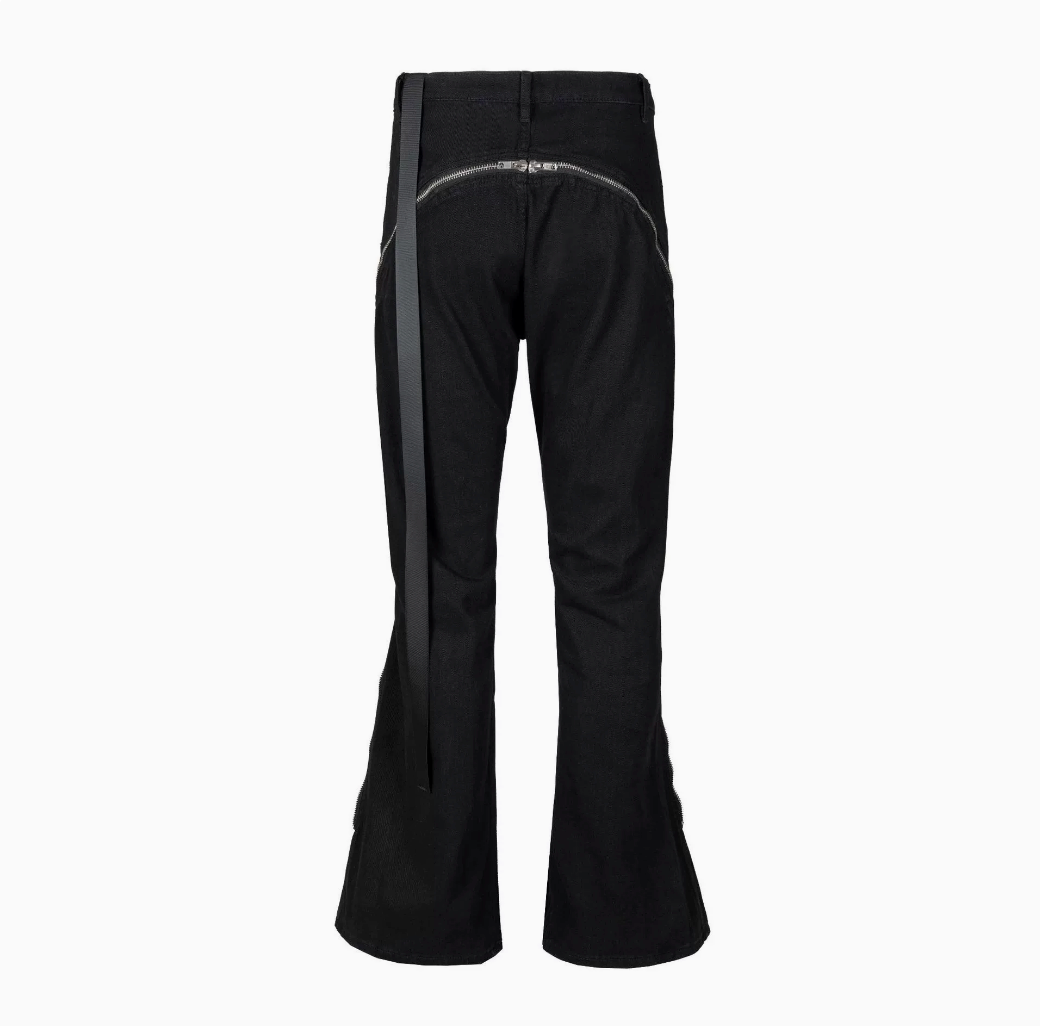 【GR128】Zip-up Flare Denim