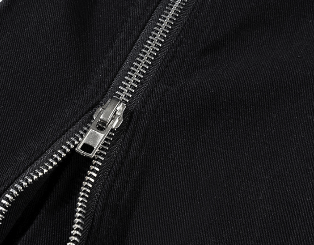 【GR128】Zip-up Flare Denim