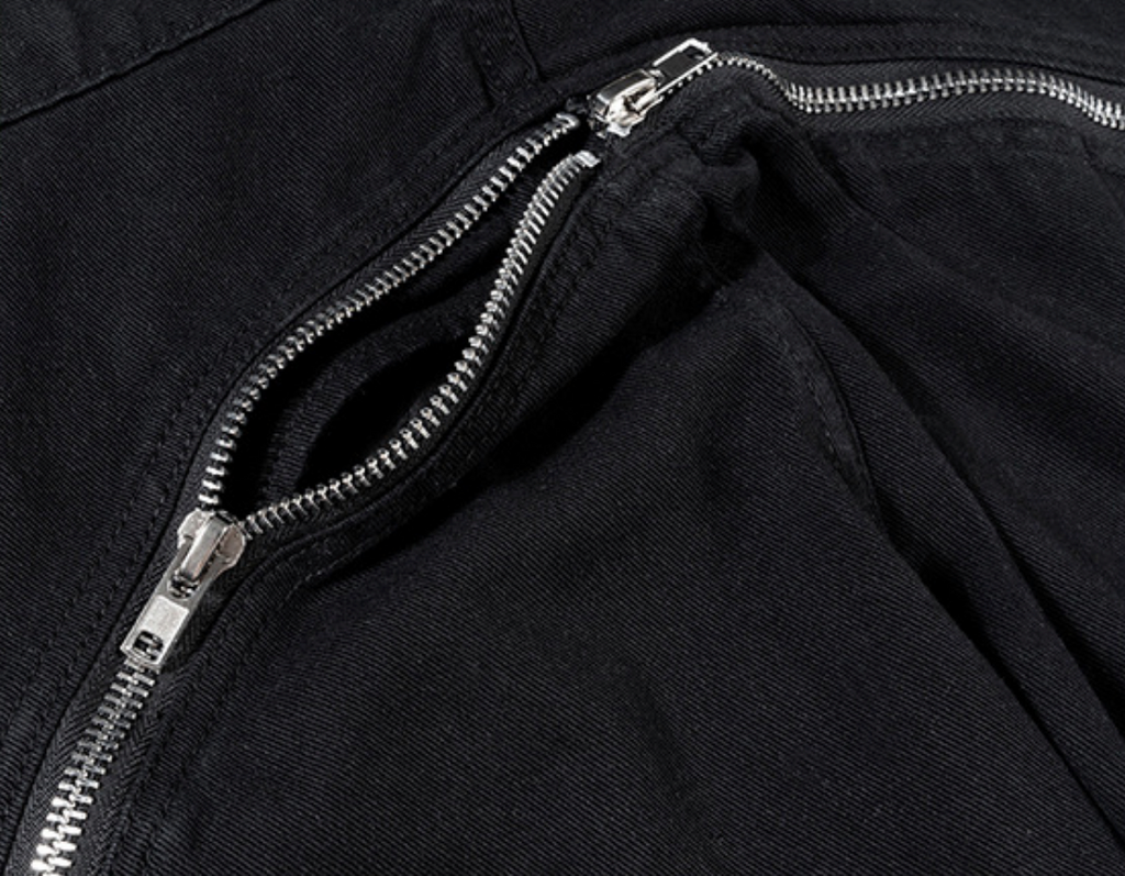 【GR128】Zip-up Flare Denim
