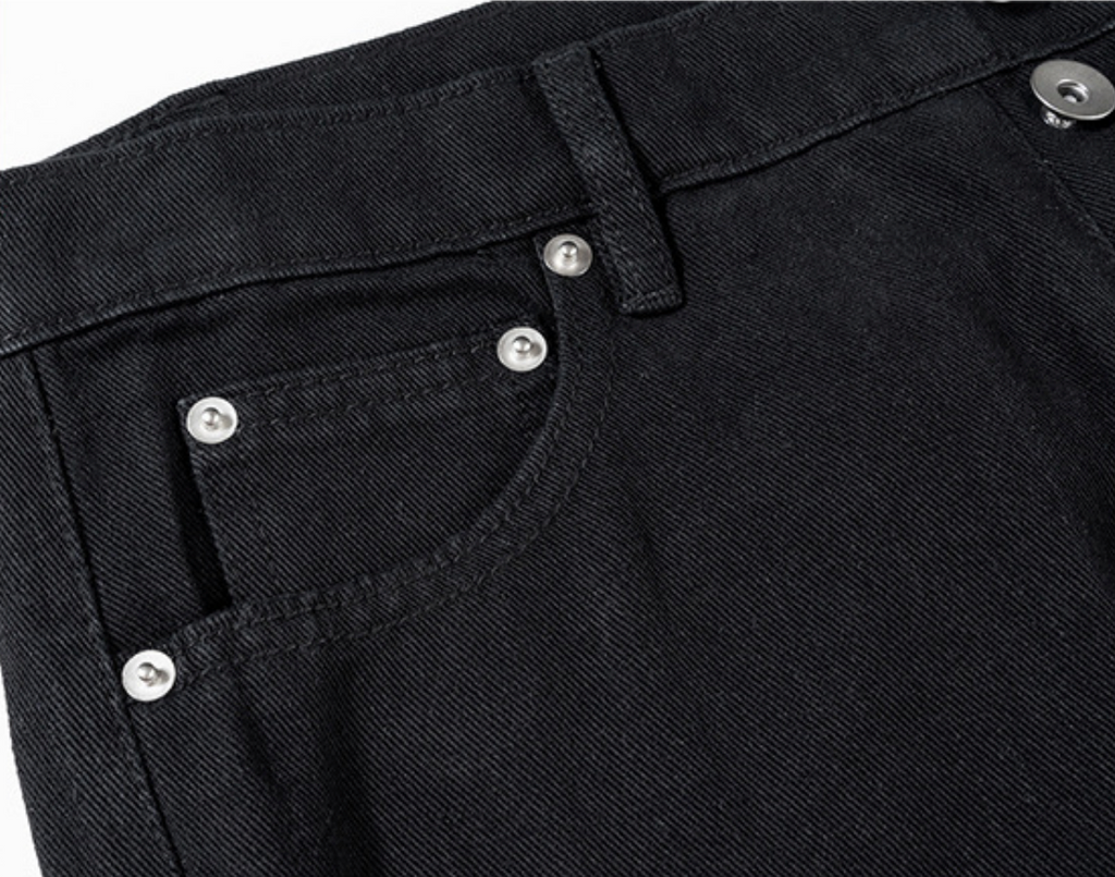 【GR128】Zip-up Flare Denim